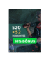 Free Fire 520 diamantes + 52 bônus