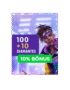 Free Fire 100 diamantes + 10 bônus